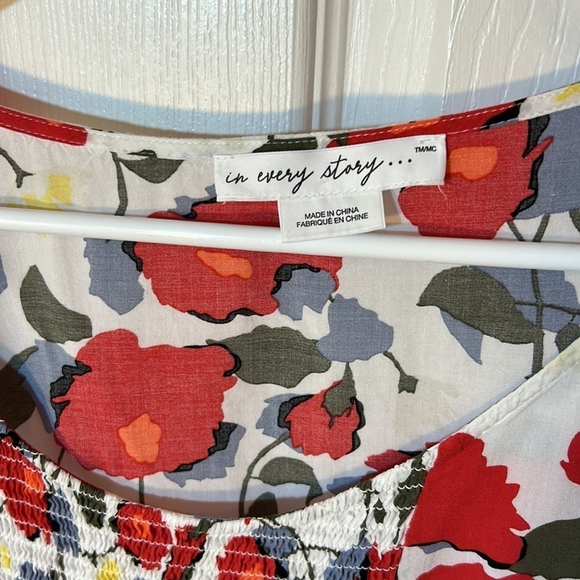 Penningtons Poppy Floral Blouse 5X - Picture 3 of 5